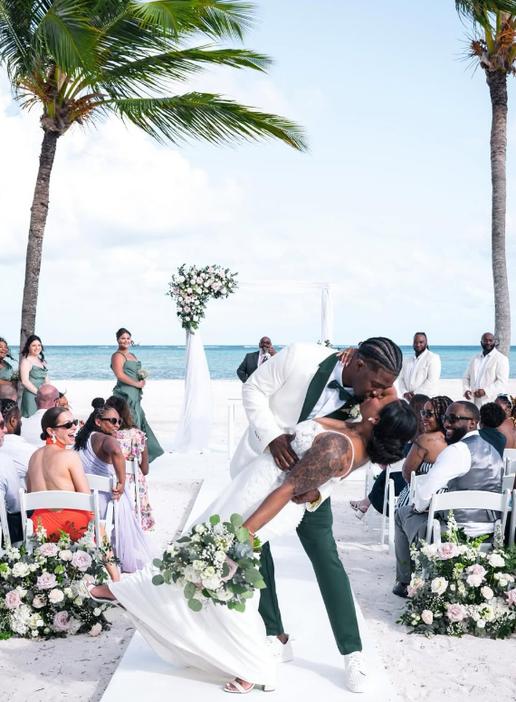 Wedding ceremony outdoor aisle flowers
